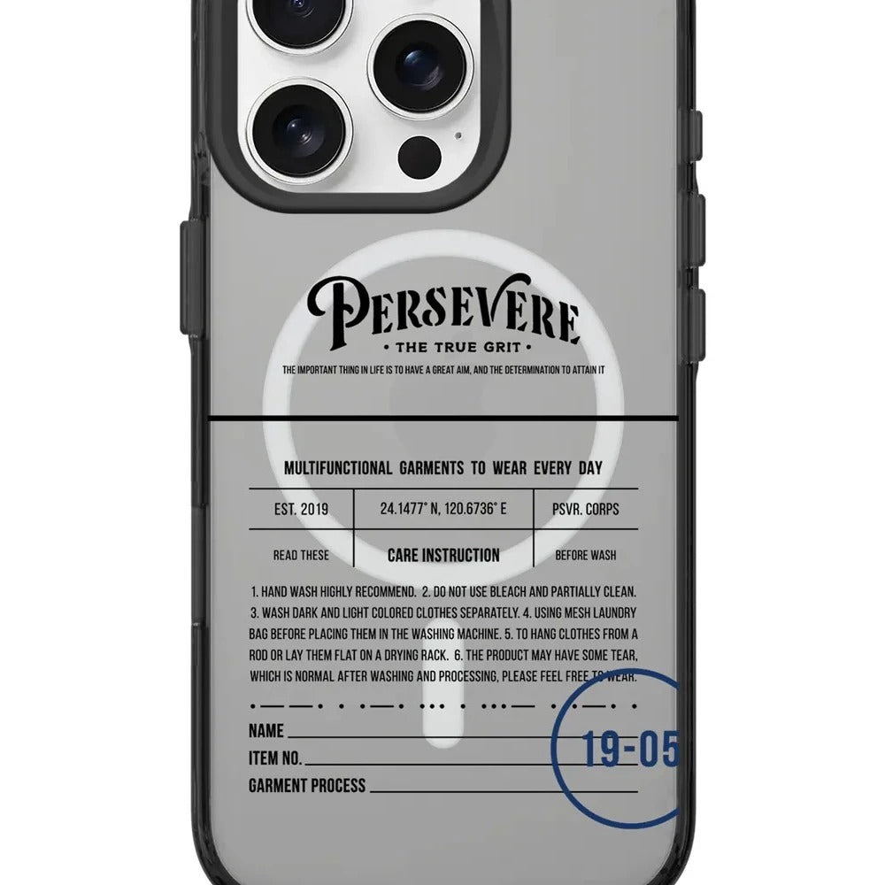 PERSEVERE x RHINOSHIELD TRANSPARENT IPHONE CASE