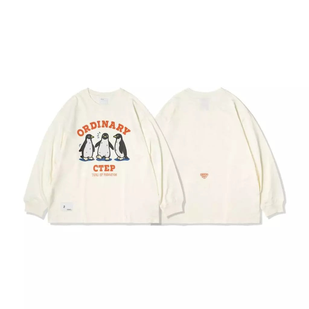 ORDINARY 企鵝夥伴竹節棉長TEE