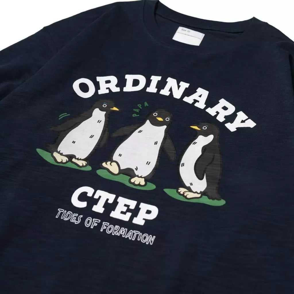 ORDINARY 企鵝夥伴竹節棉長TEE