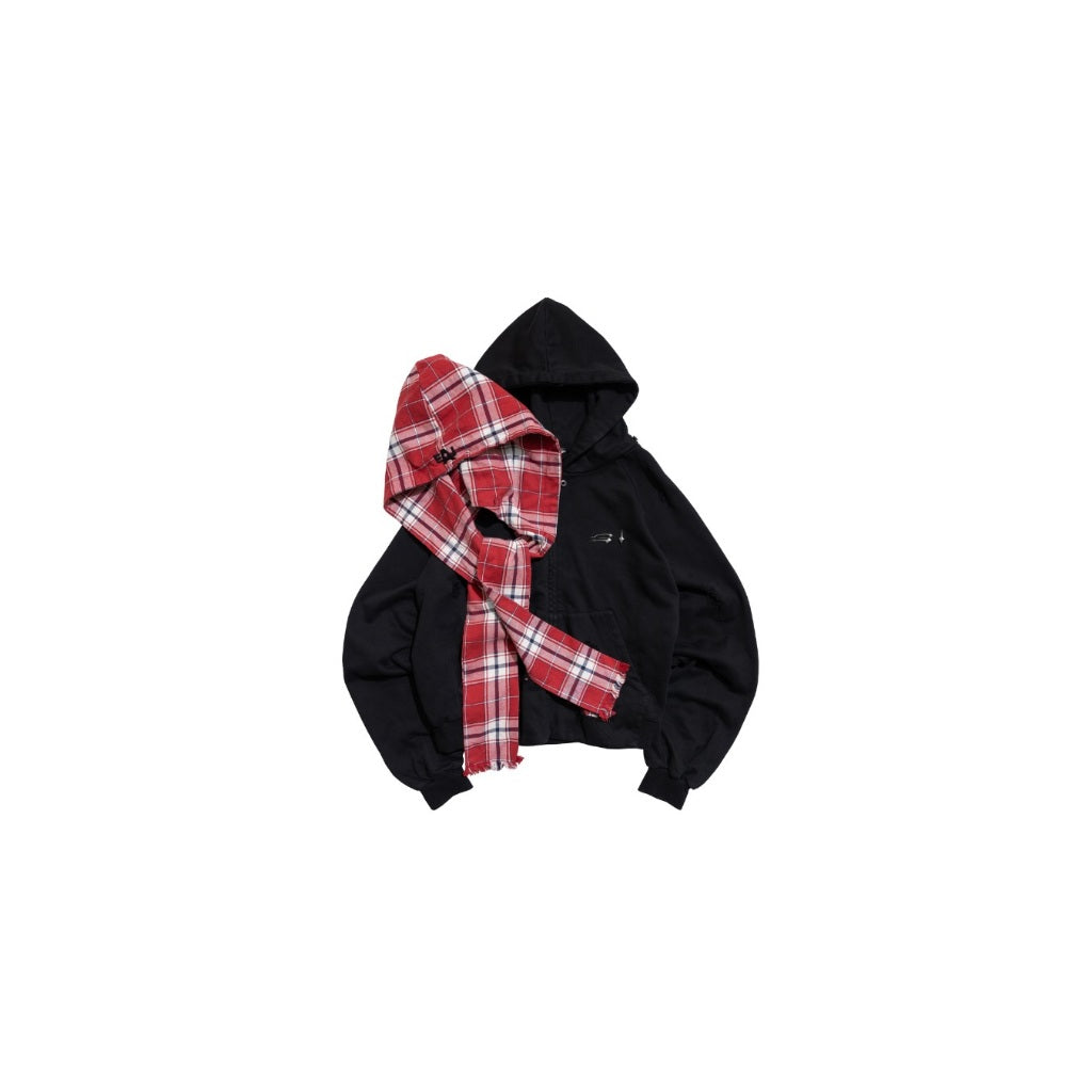 E’TREALOUEST - 25AW Removable Hood Zipper Jacket