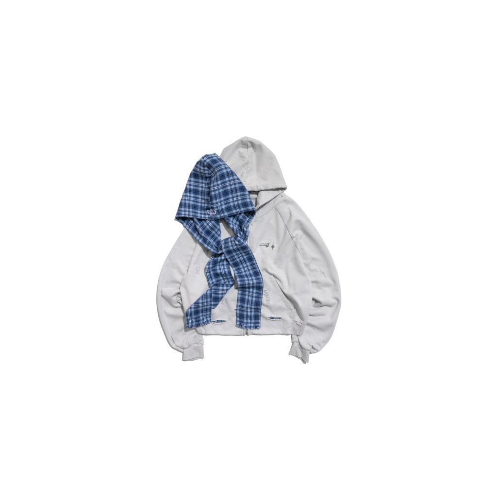 E’TREALOUEST - 25AW Removable Hood Zipper Jacket