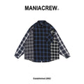 MANIA - 2025 A/W Patchwork PLaid LS Shirt