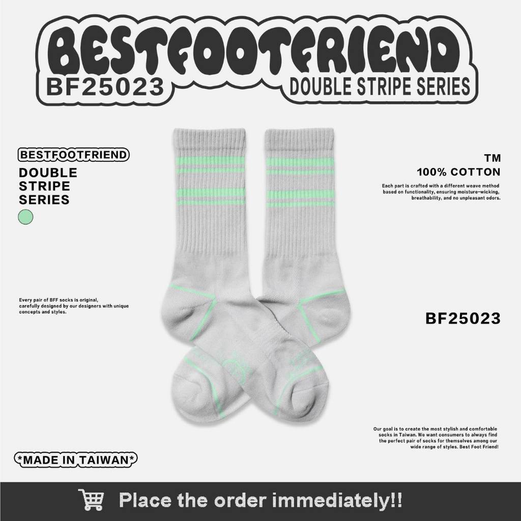 BEST FOOT FRIENDS - Double Stripe series