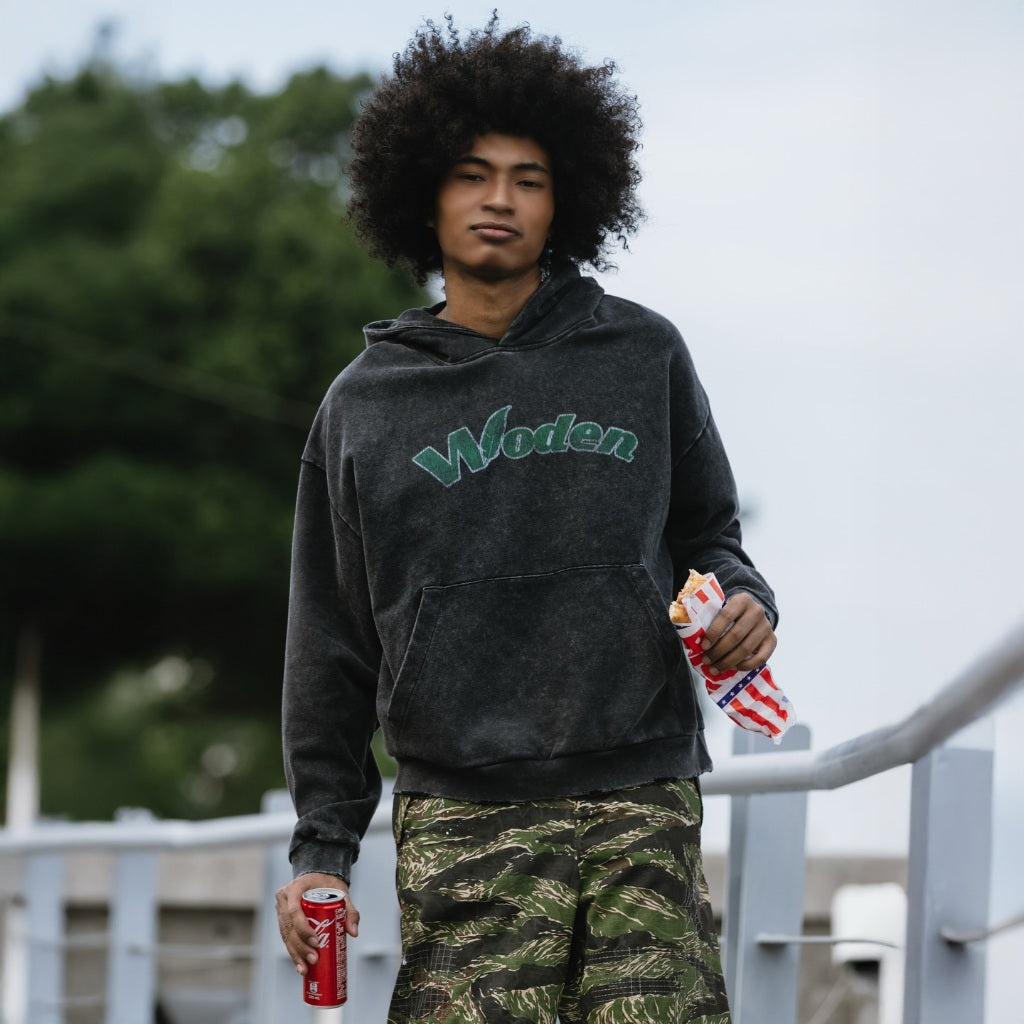 WODEN 2025 Washed Classic LOGO Hoodie