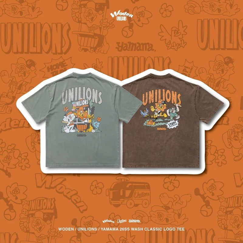 Woden x Unilions x Yamama Wash Classic LOGO Tee