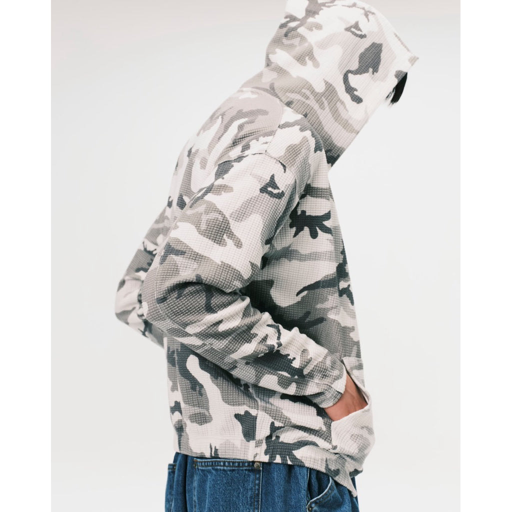 nul1.org - Slim Waffle Zip Hoodie Urban Woodland Camo