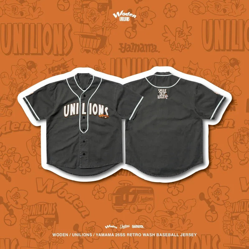 Woden x Unilions x Yamama 水洗復古棒球衫