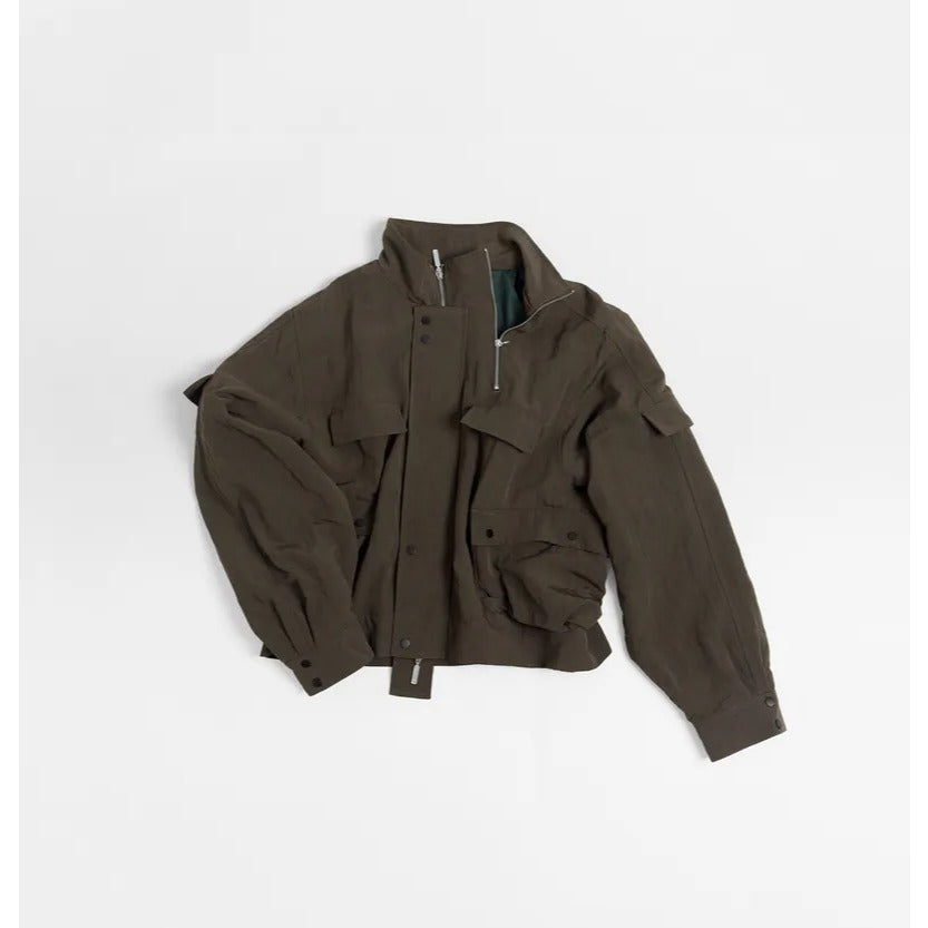 MELSIGN  Zip-up Pocket Short Jacket - 3 Colors