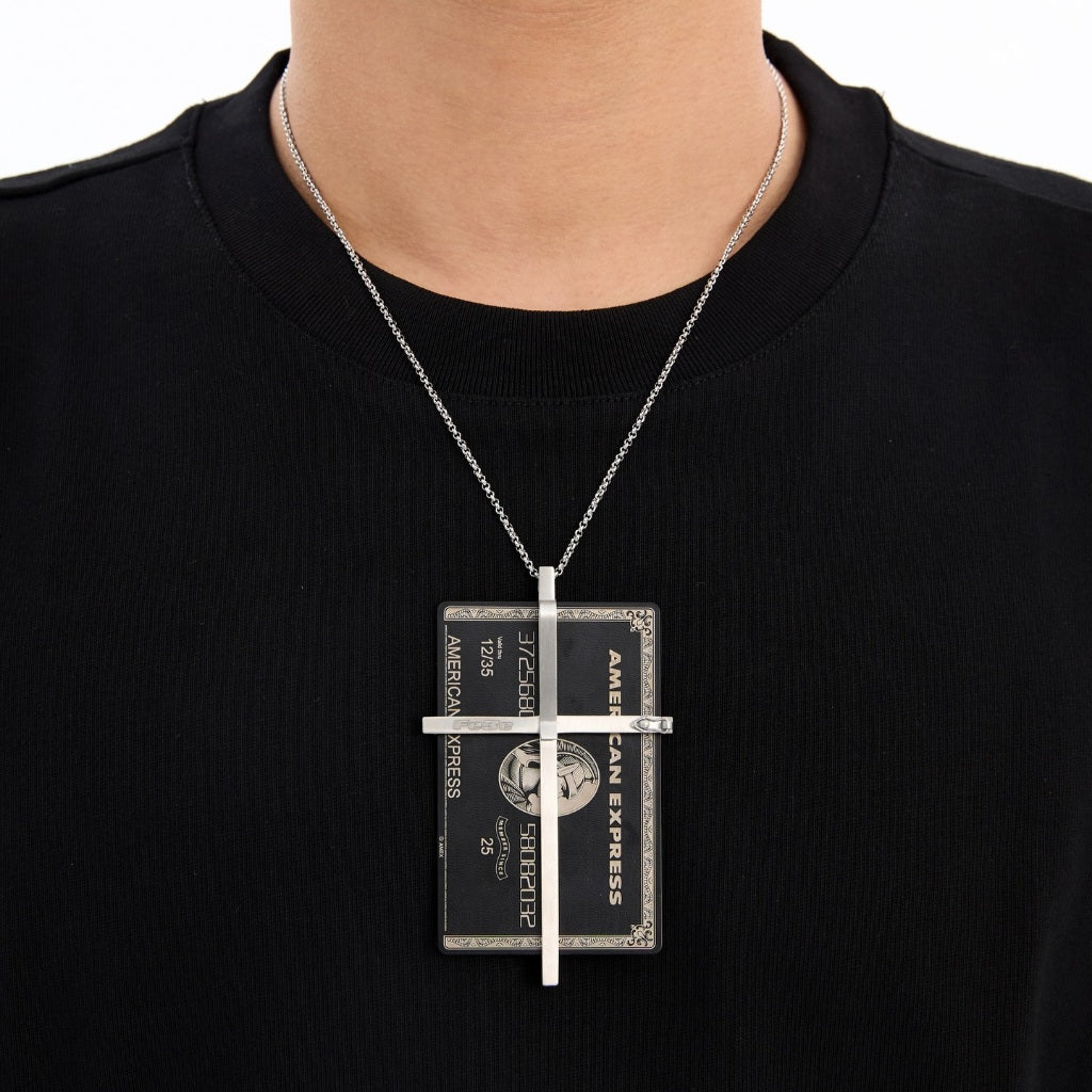 Fe3c - ID Card Necklace 十字證件夾項鍊