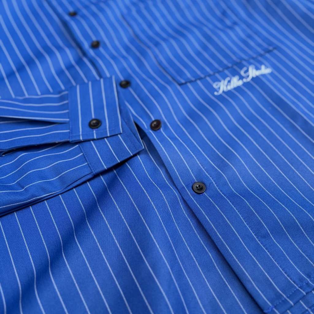 FASHION KILLA - PINSTRIPE BOXY SHIRT