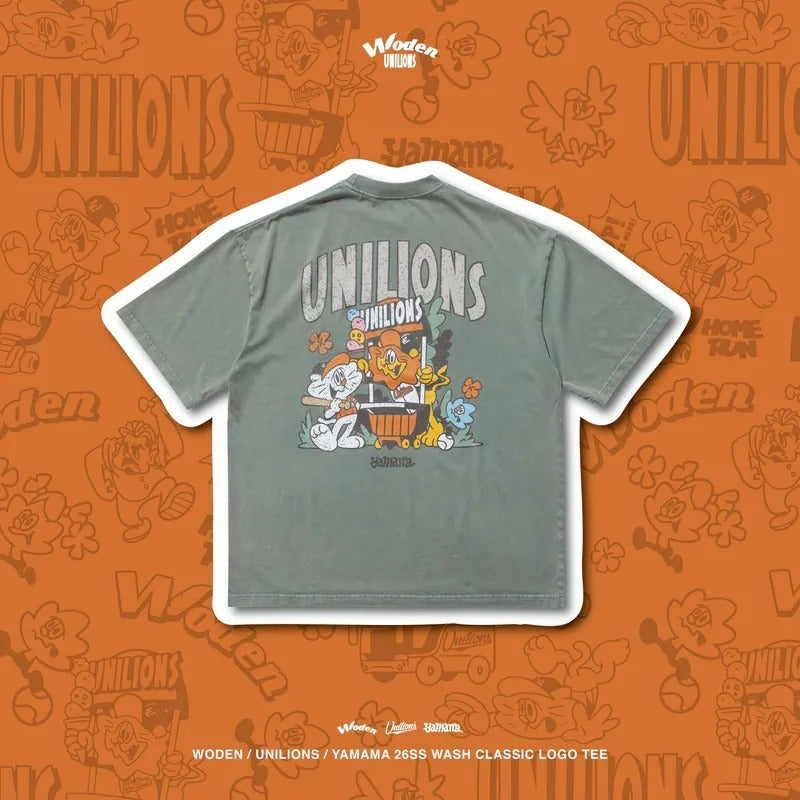 Woden x Unilions x Yamama Wash Classic LOGO Tee