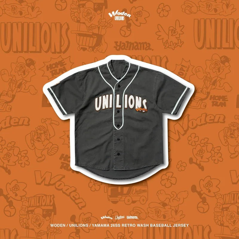 Woden x Unilions x Yamama 水洗復古棒球衫