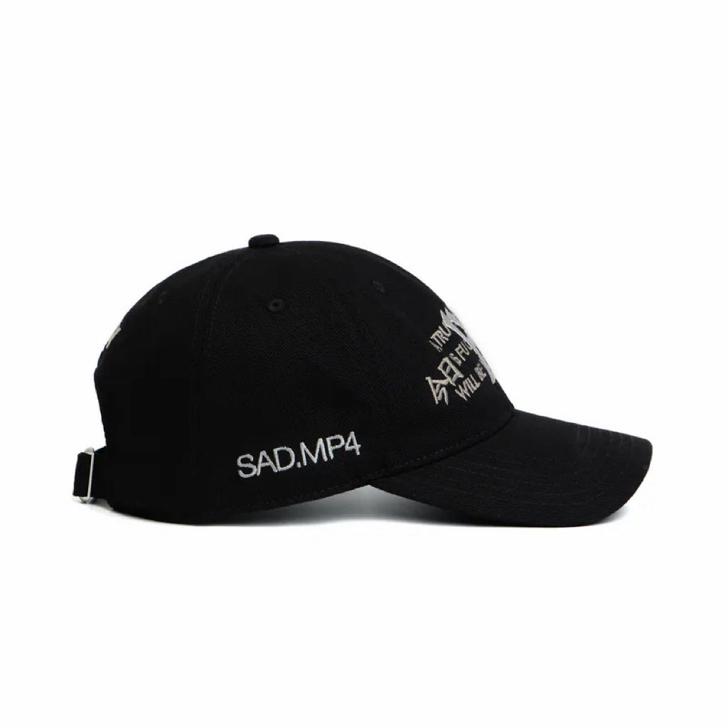 WALL OF SOUND - 6:19/“3D” SAD.MP4 EMBROIDERED CAP