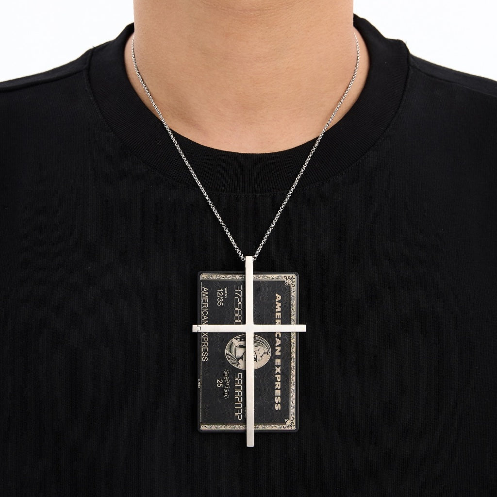 Fe3c - ID Card Necklace 十字證件夾項鍊