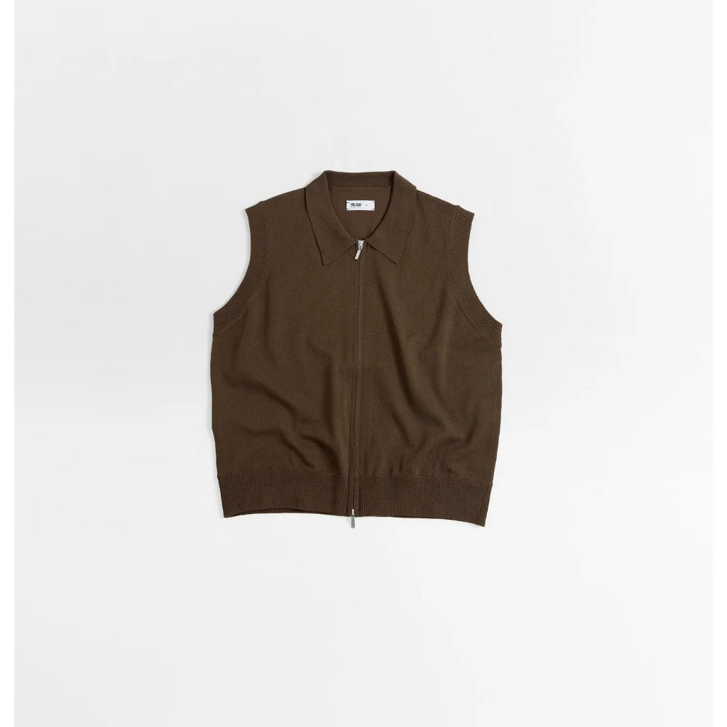 MELSIGN - Axis Zip-up Knit Vest